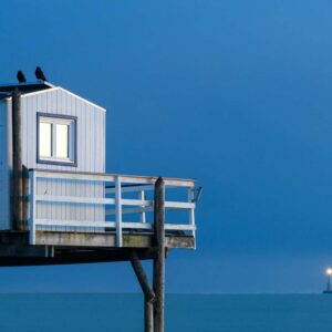 Carrelets de Saint-Palais-sur-Mer et phare de Cordouan