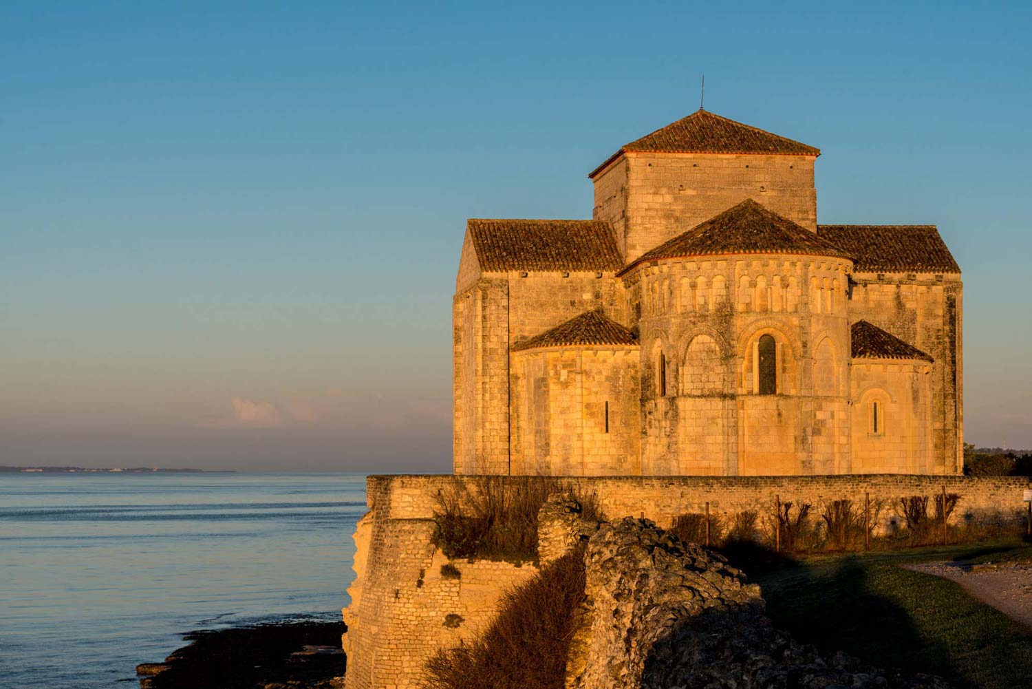 Tirage photo de l'Eglise de Sainte-Radegonde à Talmont sur Gironde