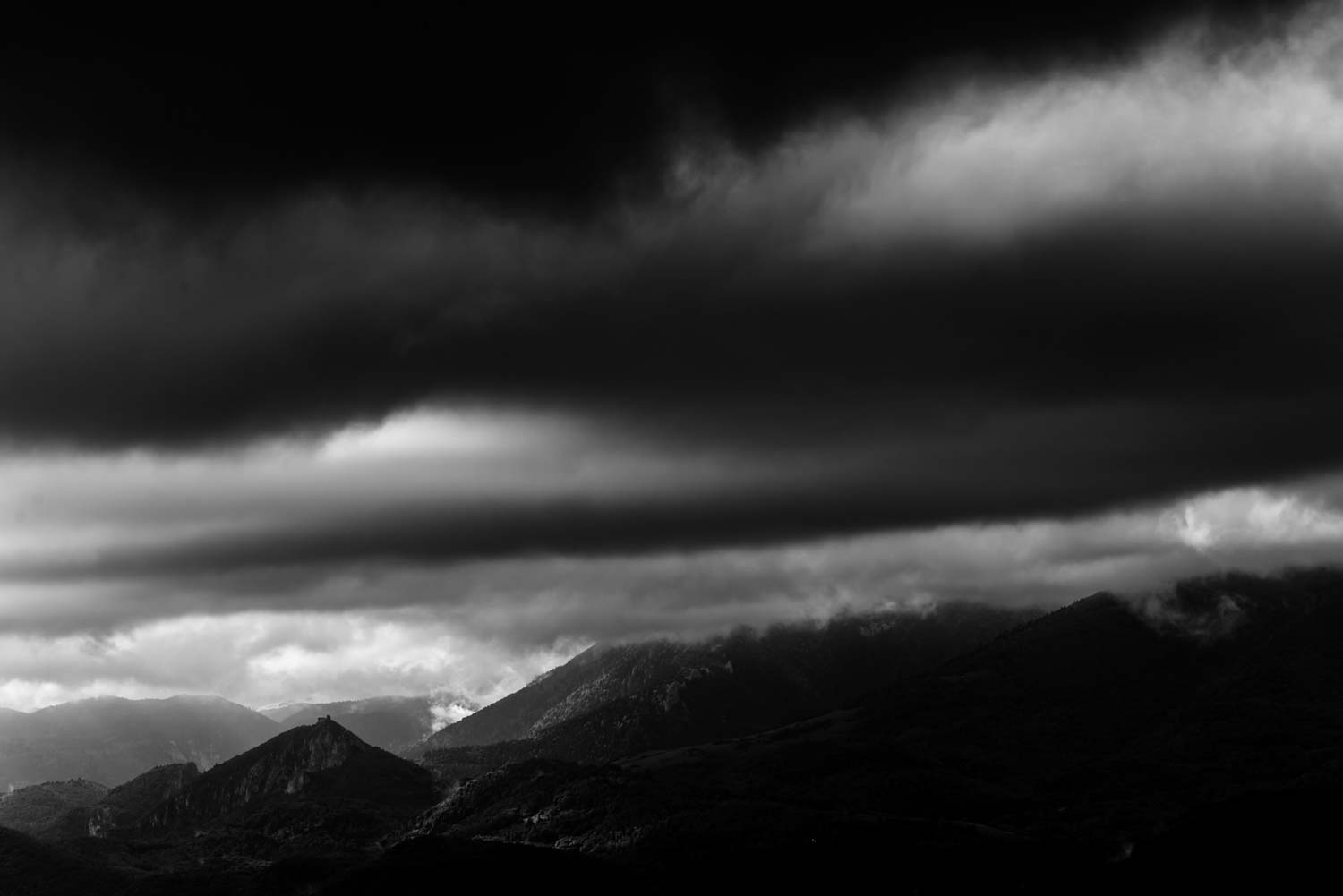 Château de Montségur Noir & blanc