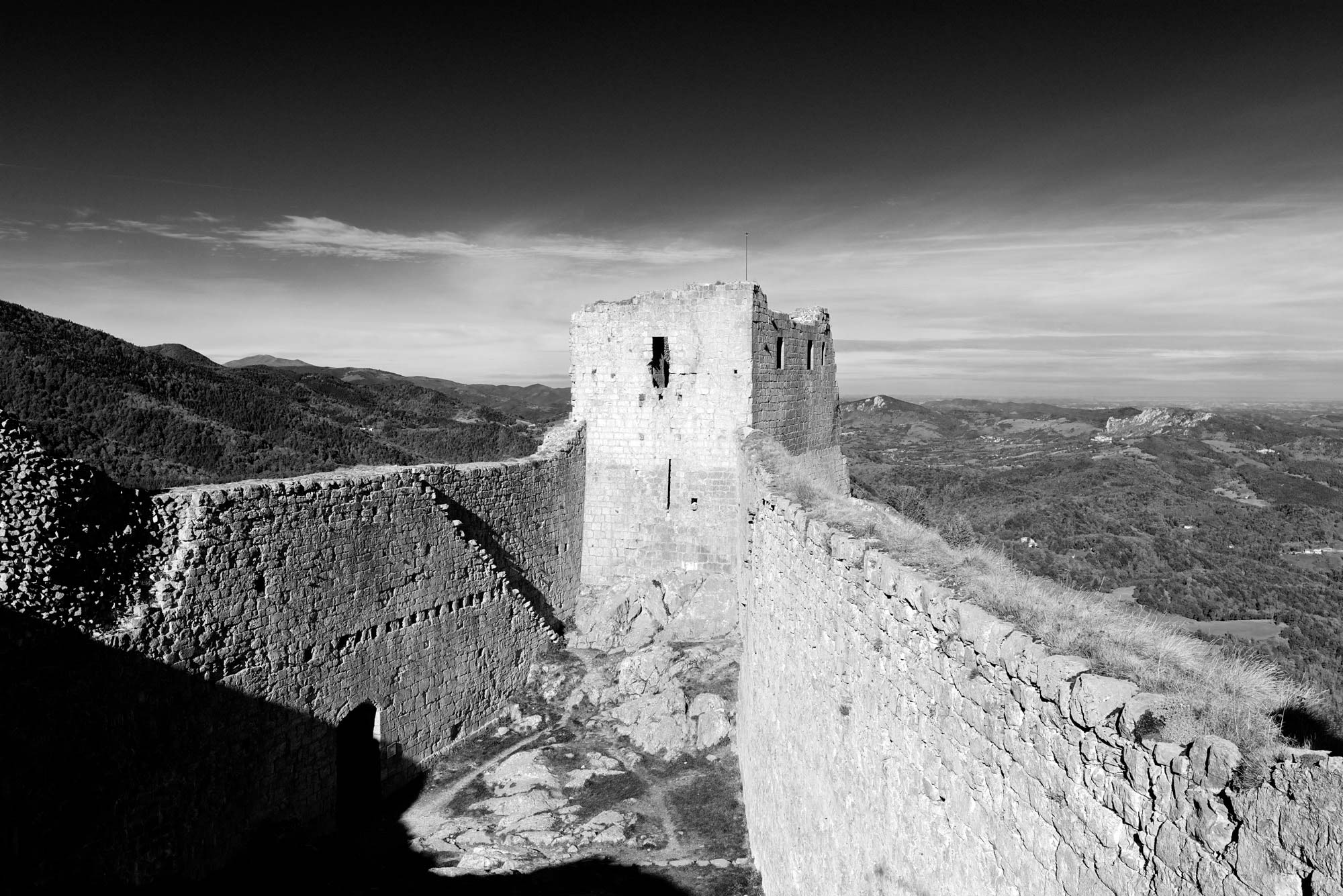 Château de Montségur Noir & blanc