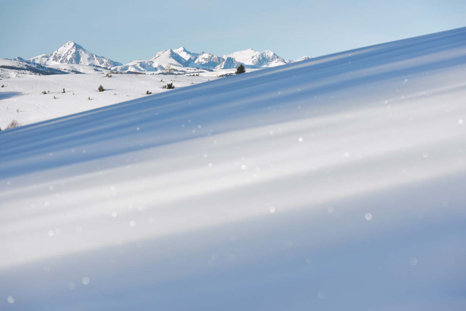 Tirage d'art paysage Pyrénées sous la neige