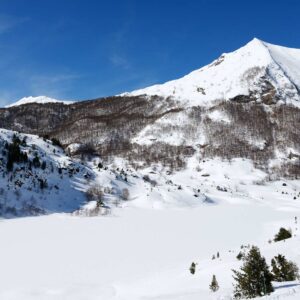 Etang de Lers et Mont Béas sous la Neige